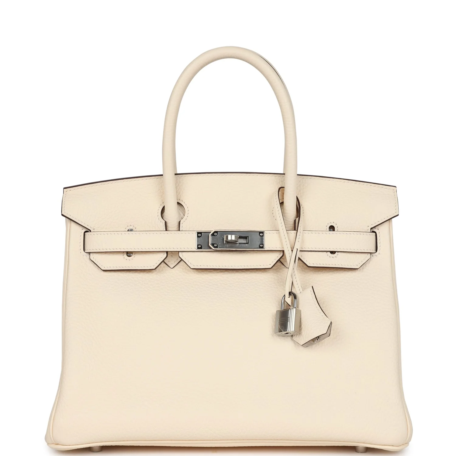 Replicate Hermes Birkin 30 Nata Clemence Palladium Hardware(1:1 replica)