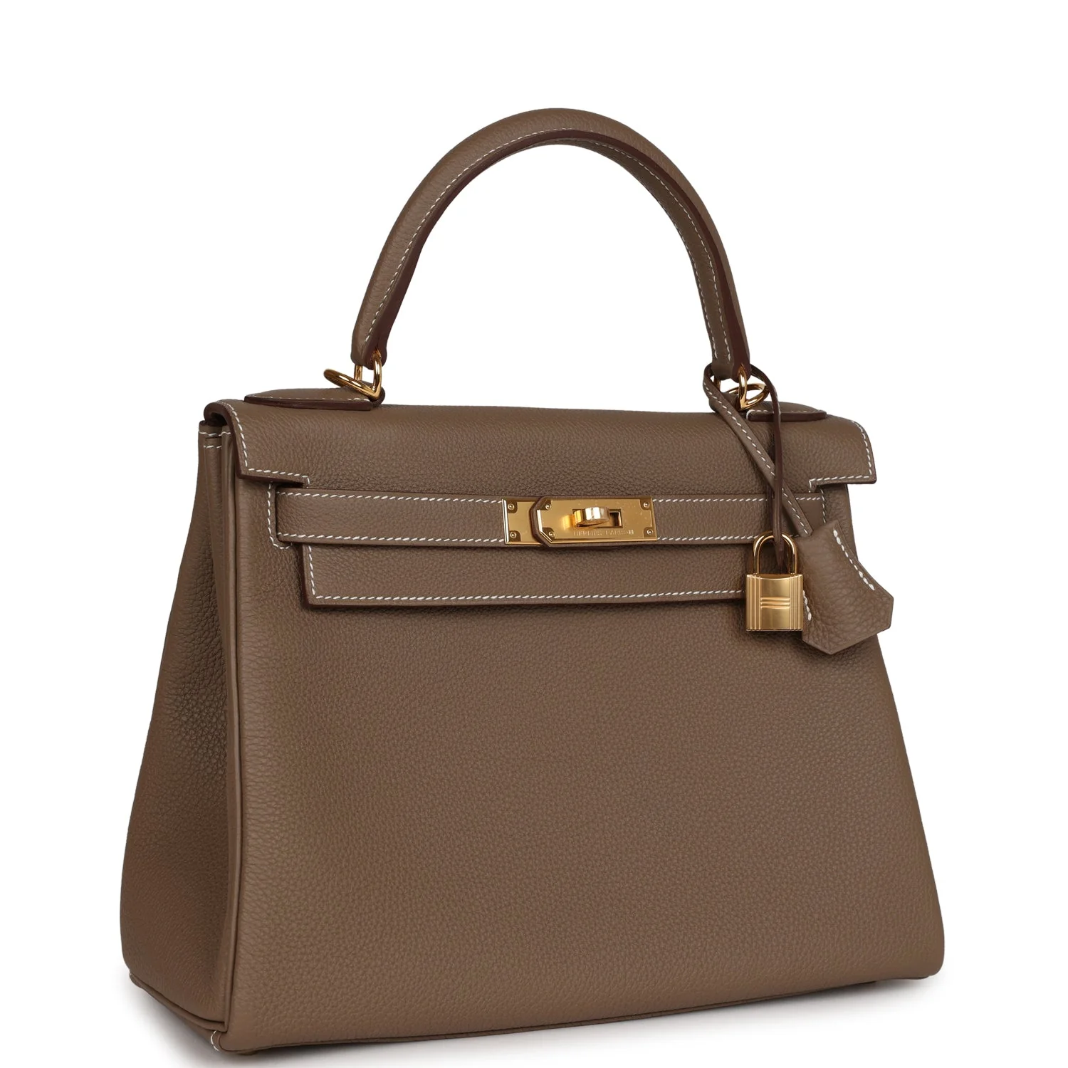Replicate Hermes Kelly Retourne 28 Etoupe Togo Gold Hardware(1:1 replica)