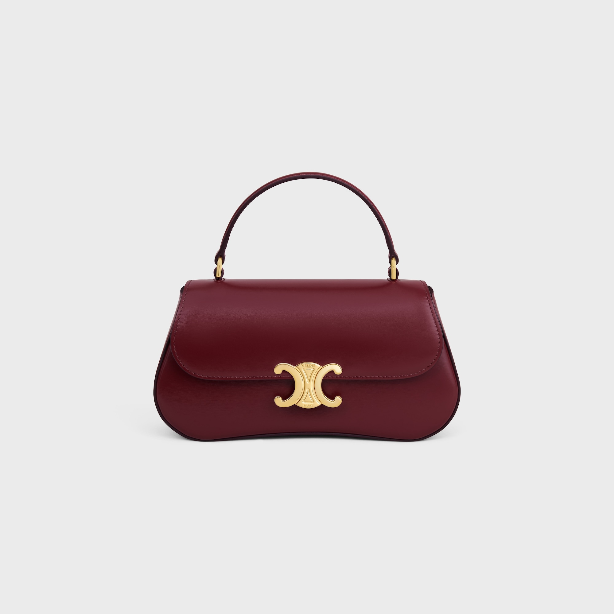 Replicate TEEN CELINE LOLA IN SHINY CALFSKIN LIGHT BURGUNDY(1:1 replica)