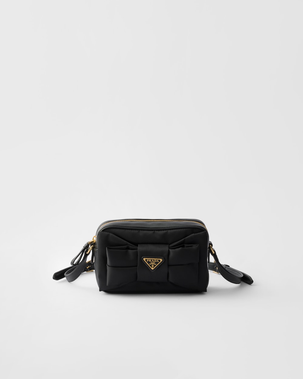 Replicate Re-Nylon and Nappa Leather Mini Shoulder Bag With Bow(1:1 replica)