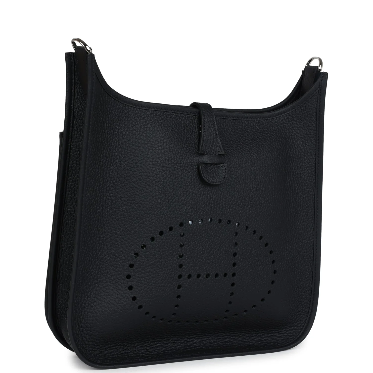 Replicate Hermes Evelyne III PM Black Clemence Palladium Hardware(1:1 replica)