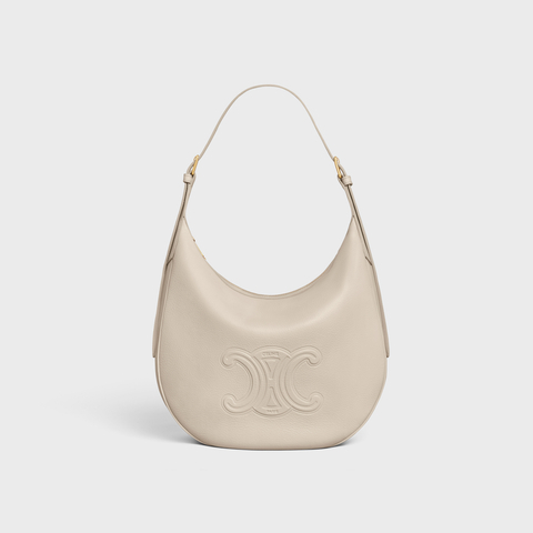 Replicate MEDIUM HELOÏSE BAG CUIR TRIOMPHE IN SUPPLE CALFSKIN LIGHT STONE(1:1 replica)