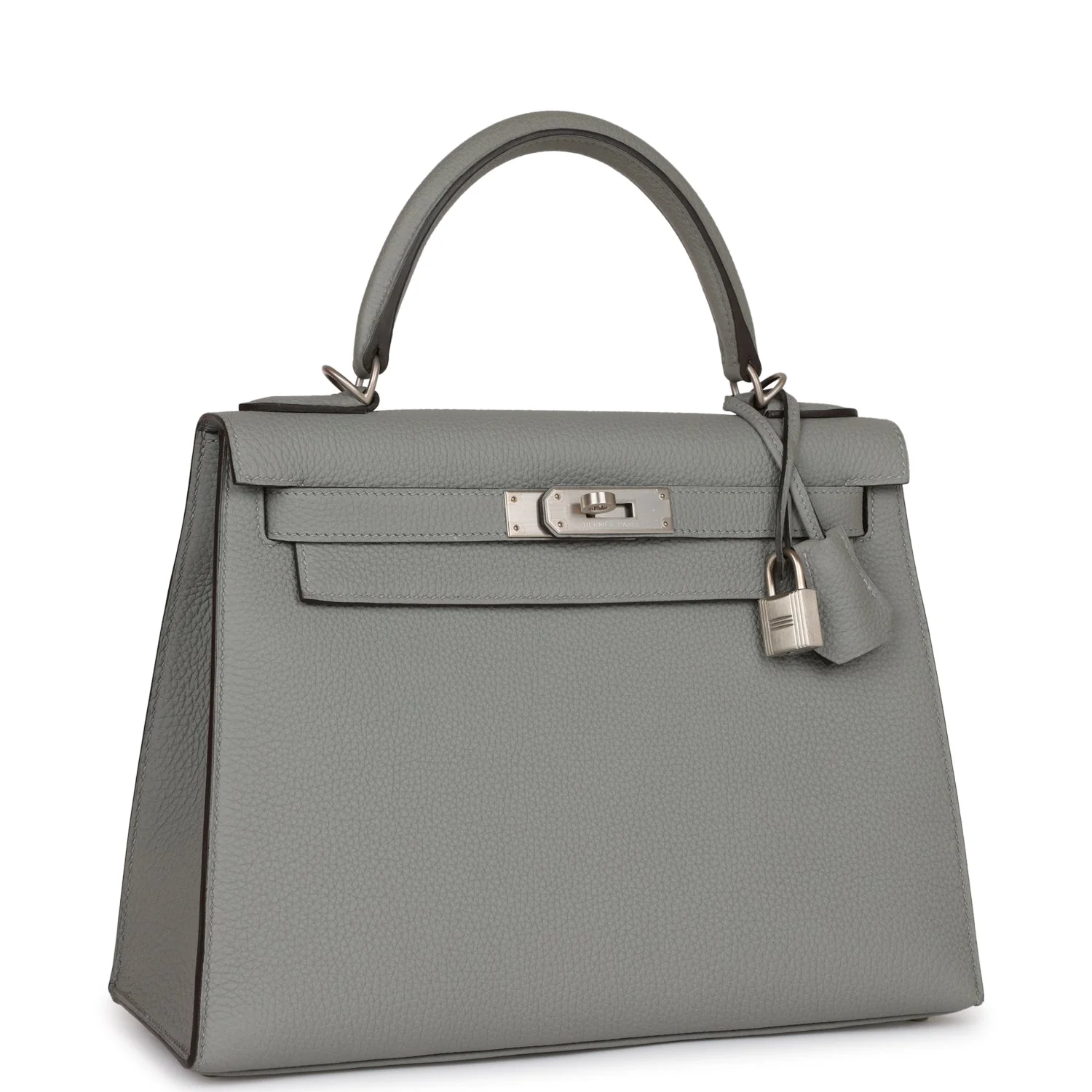 Replicate Hermes Special Order (HSS) Kelly Sellier 28 Gris Mouette Verso Togo Brushed Palladium Hardware(1:1 replica)