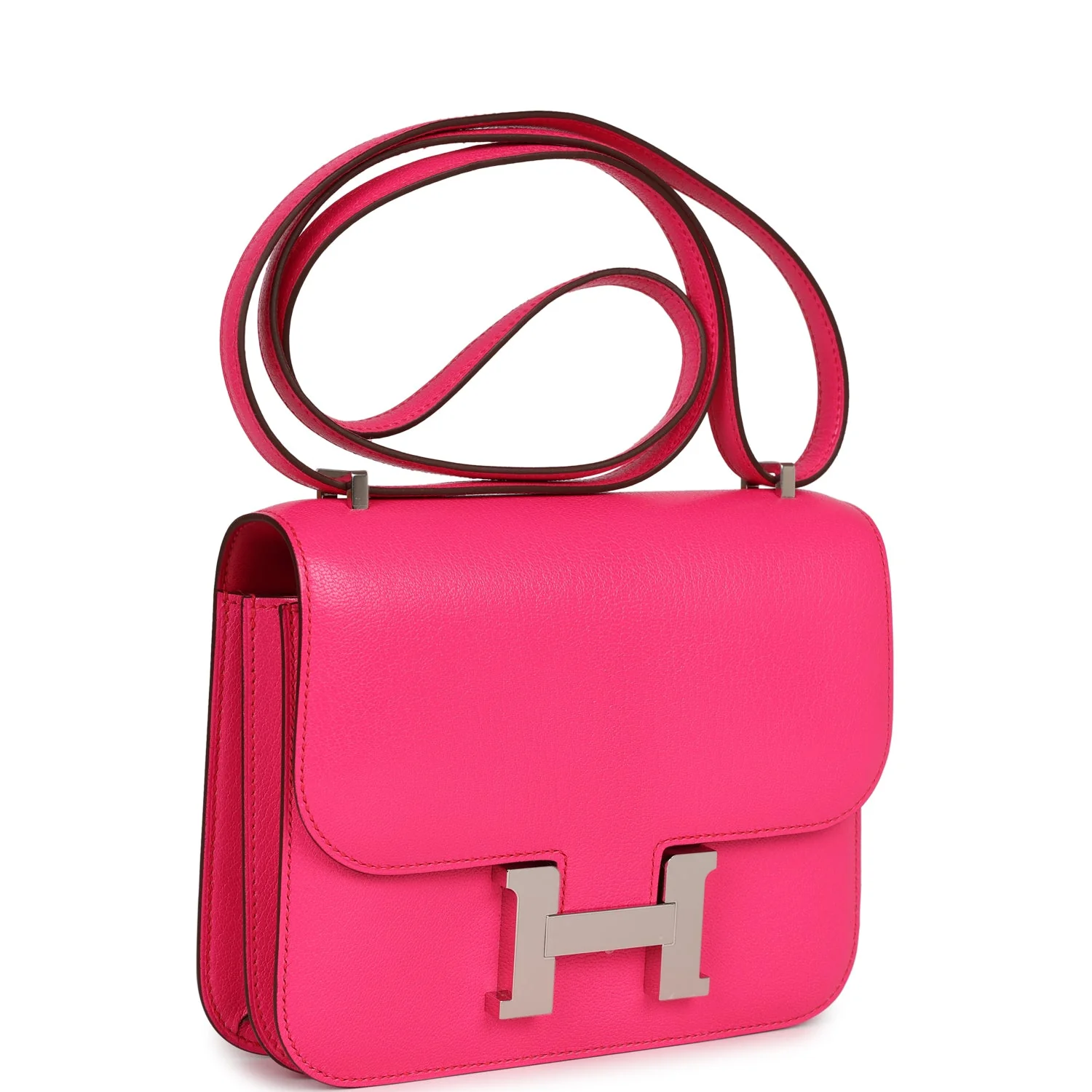 Replicate Hermes Constance 18 Rose Pop Chevre Chamkila Palladium Hardware(1:1 replica)
