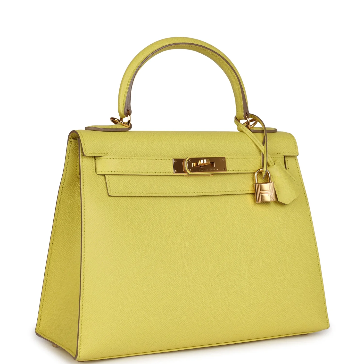 Replicate Hermes Kelly Sellier 28 Soufre Epsom Gold Hardware(1:1 replica)