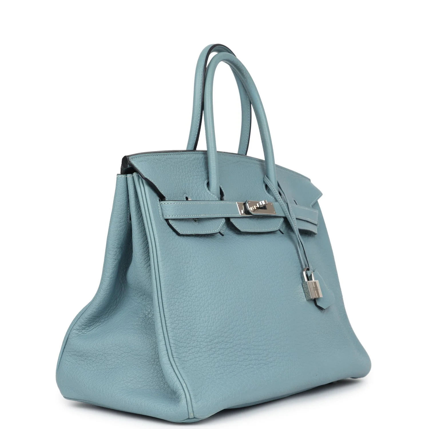 Replicate Hermes Birkin 35 Ciel Togo Palladium Hardware(1:1 replica)
