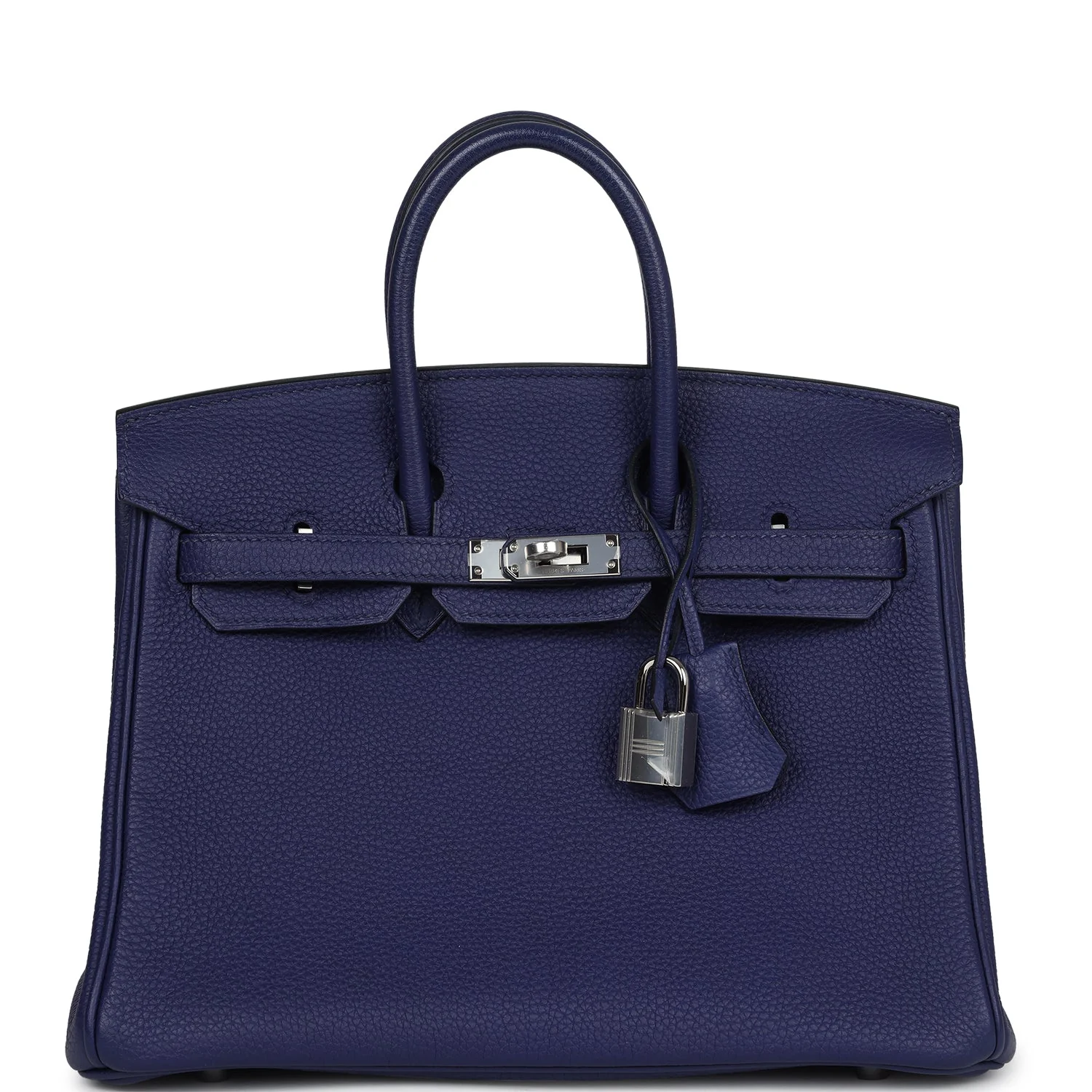 Replicate Hermes Birkin 25 Bleu Encre Togo Palladium Hardware(1:1 replica)