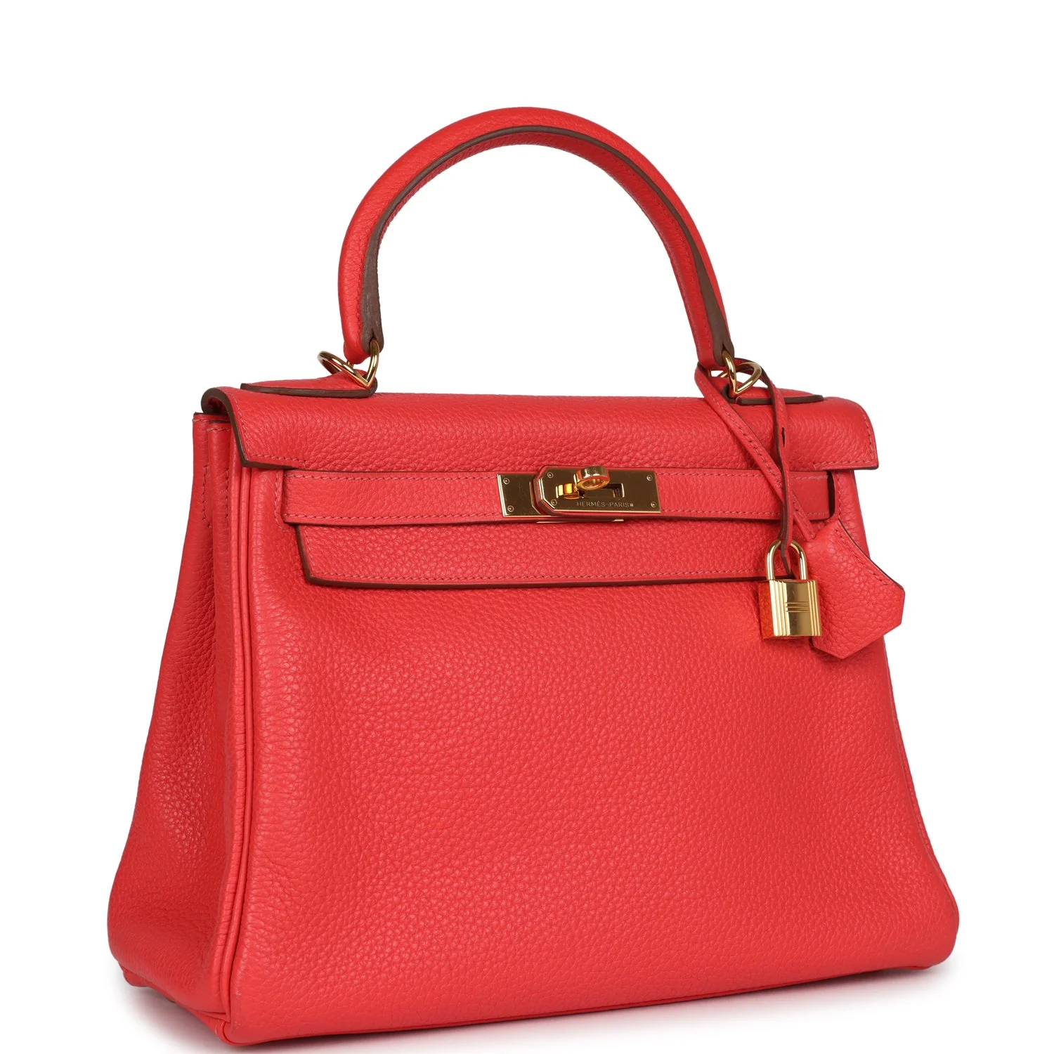 Replicate Hermes Kelly Retourne 28 Rose Jaipur Clemence Gold Hardware(1:1 replica)