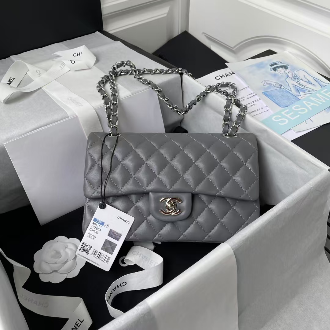 Replicate Chanel Small Classic Handbag Silver Hardware(1:1 replica)