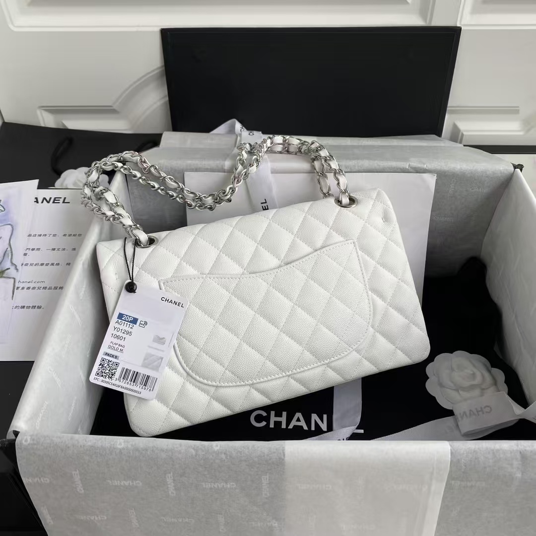 Replicate Chanel Classic 11.12 Handbag Caviar Silver Hardware(1:1 replica)