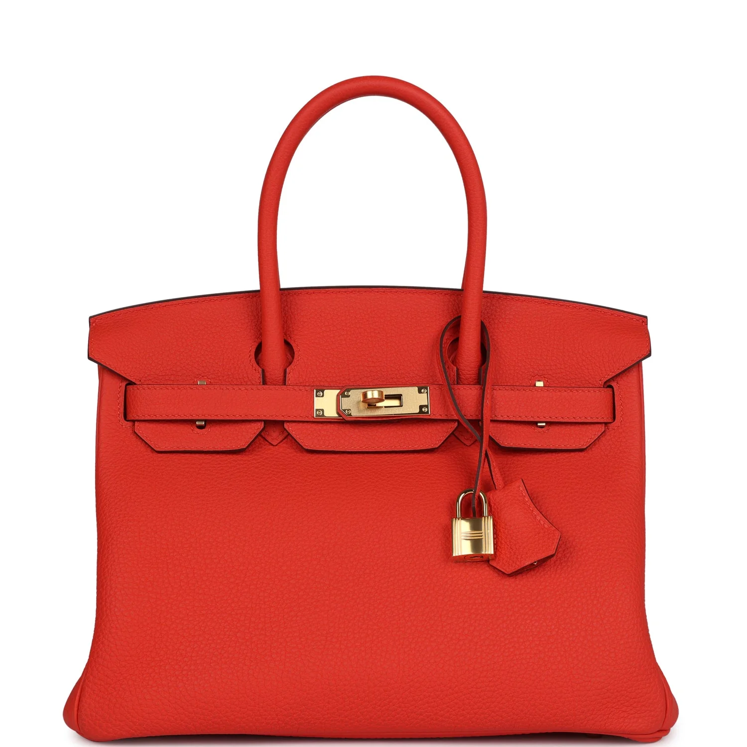 Replicate Hermes Birkin 30 Capucine Togo Gold Hardware(1:1 replica)