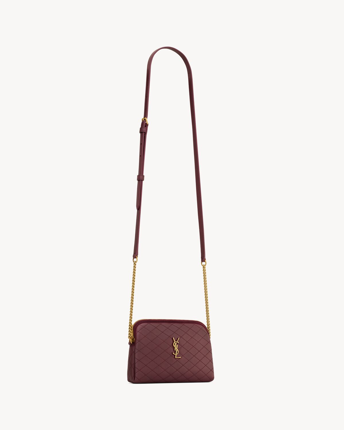 Replicate YSL Gaby Zipped Pouch in Quilted Lambskin(1:1 replica)
