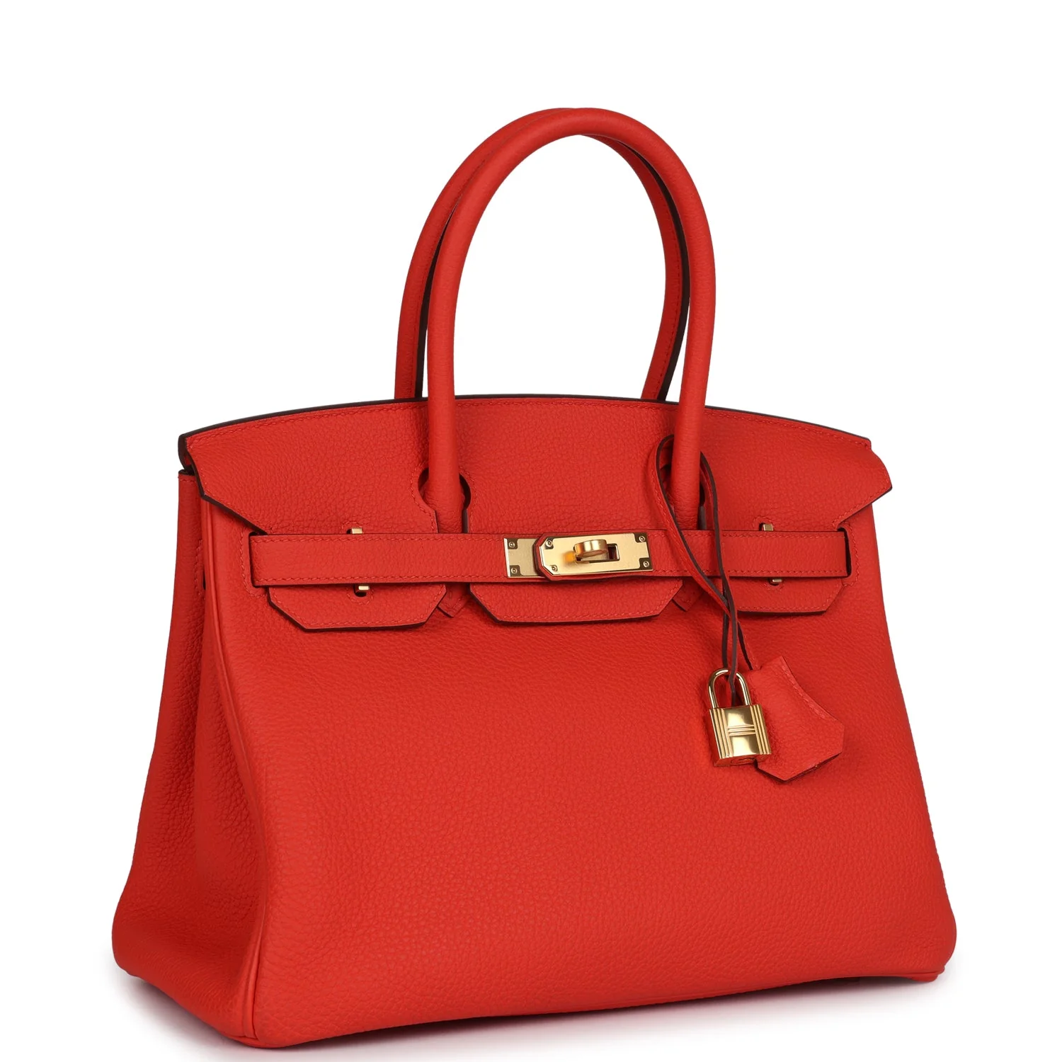 Replicate Hermes Birkin 30 Capucine Togo Gold Hardware(1:1 replica)
