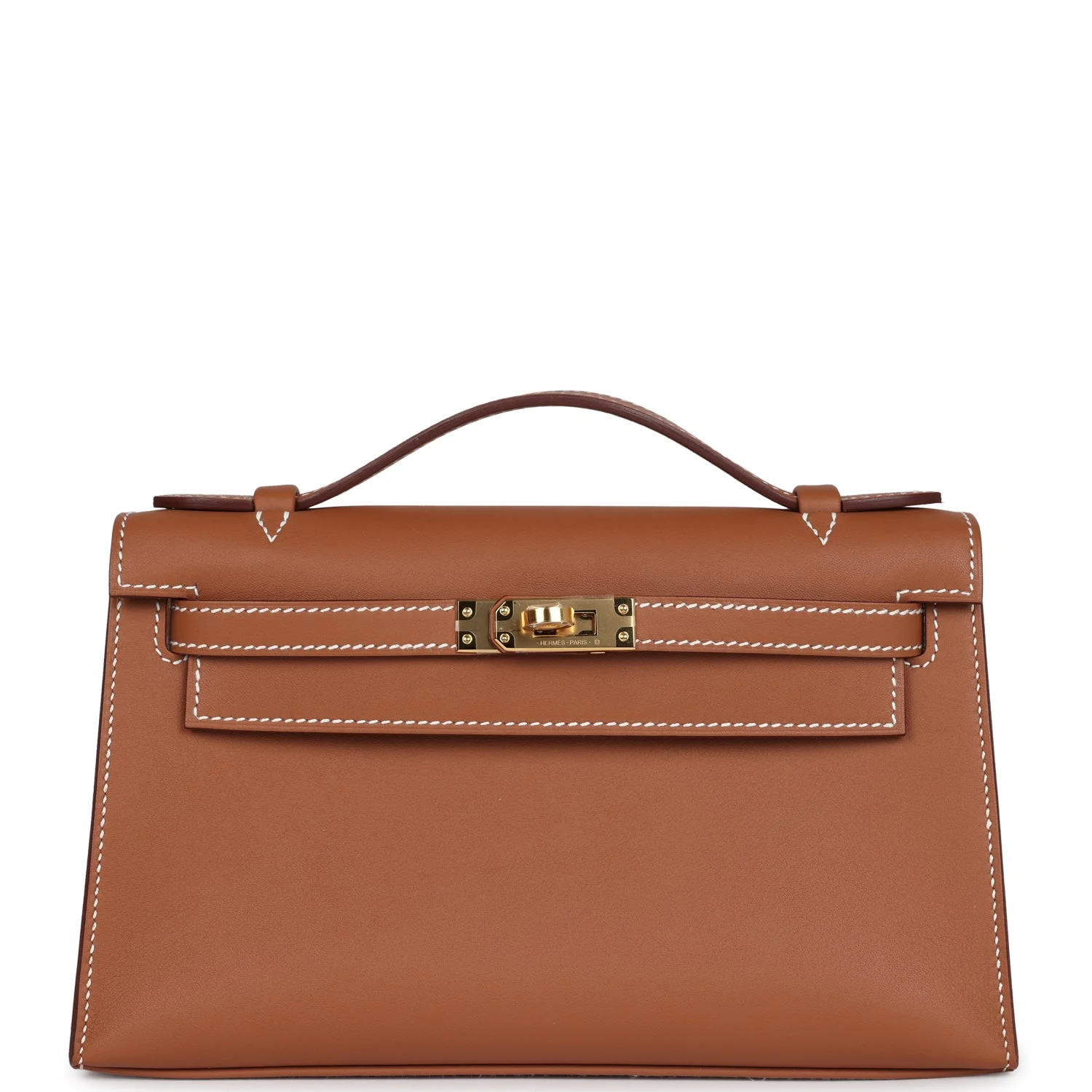 Replicate Hermes Kelly Pochette Gold Swift Gold Hardware(1:1 replica)