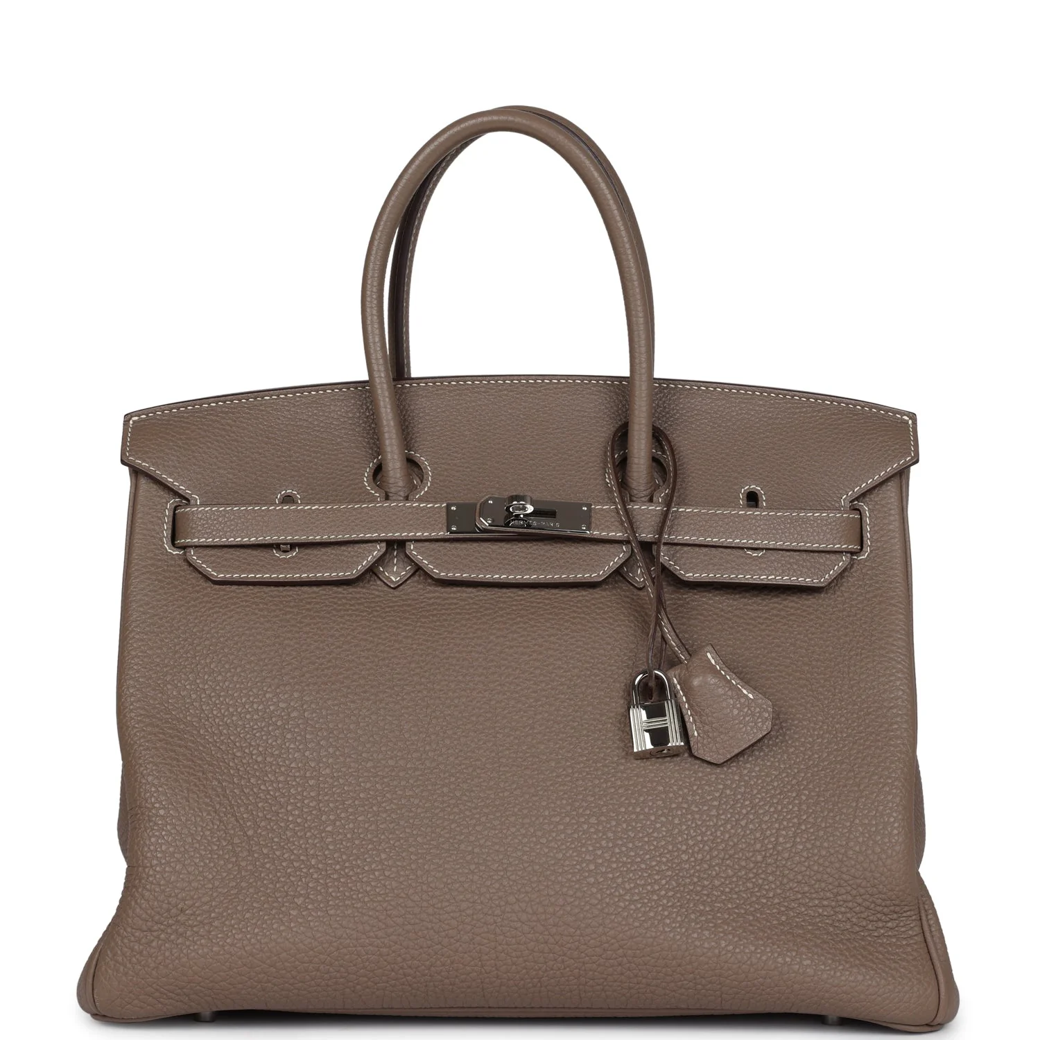 Replicate Hermes Birkin 35 Etoupe Togo Palladium Hardware(1:1 replica)