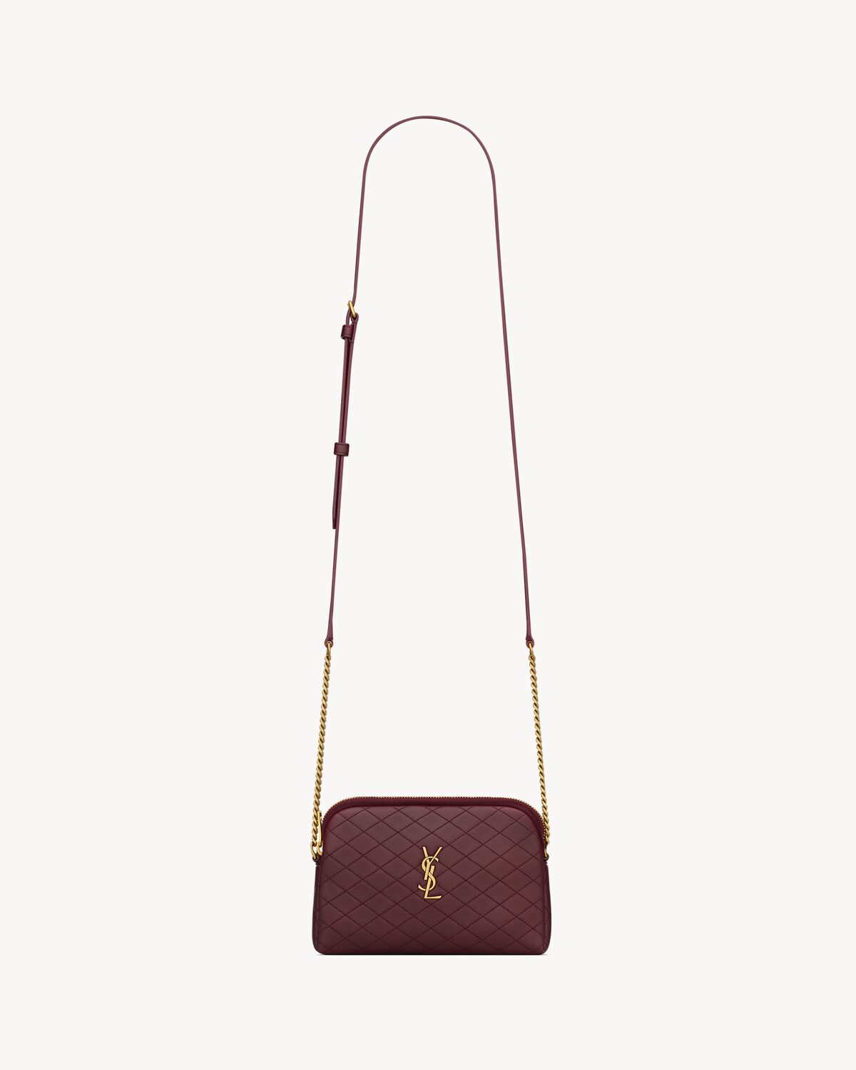 Replicate YSL Gaby Zipped Pouch in Quilted Lambskin(1:1 replica)