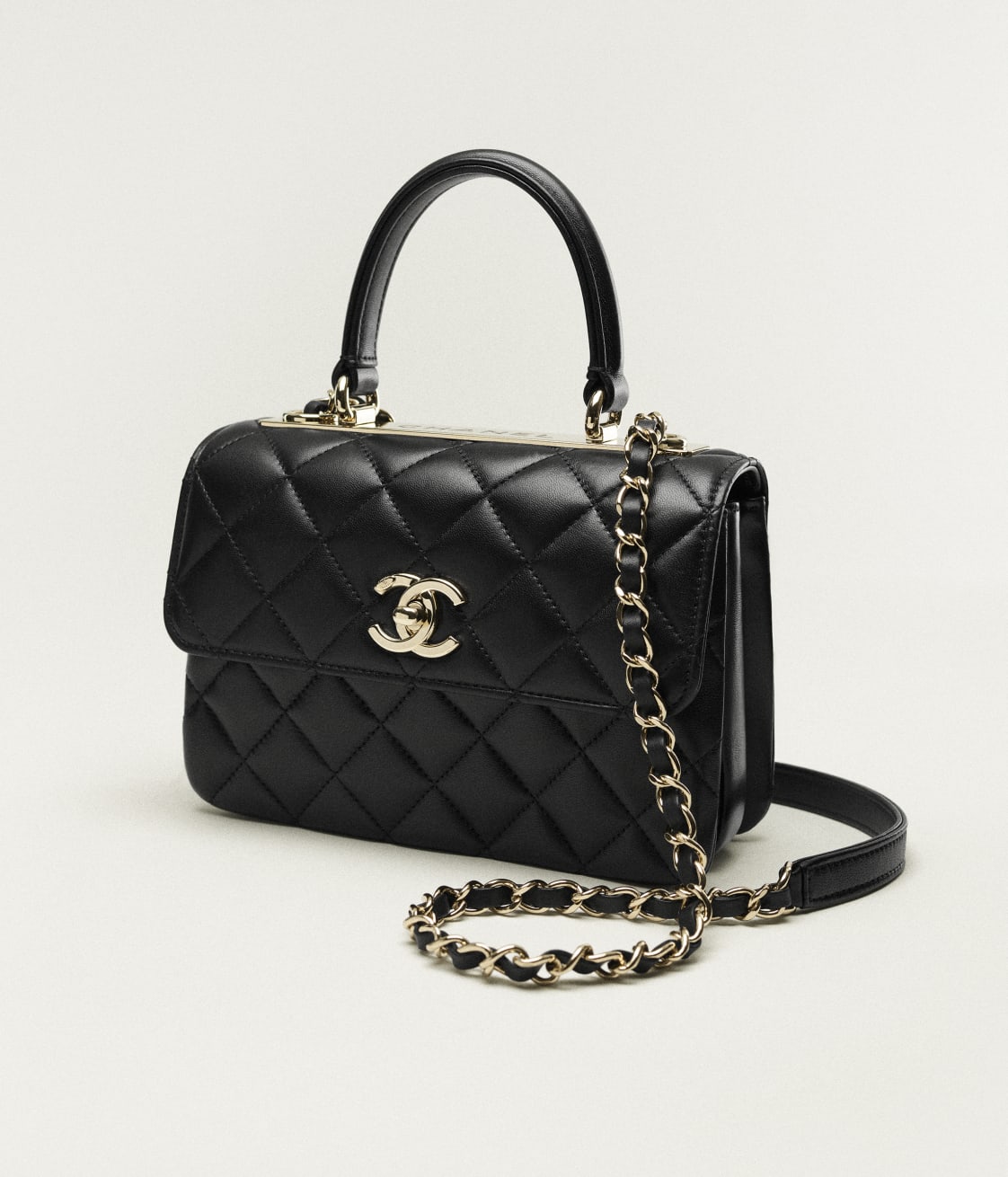 Replicate CHANEL MINI FLAP BAG WITH TOP HANDLE(1:1 replica)