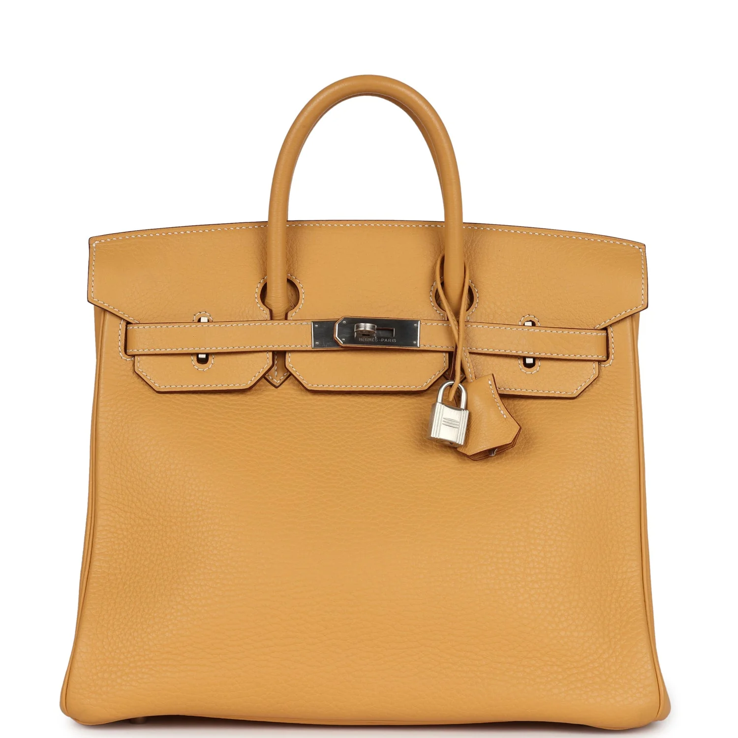 Replicate Vintage Hermes Birkin HAC 32 Natural Sable Fjord Brushed Palladium Hardware(1:1 replica)