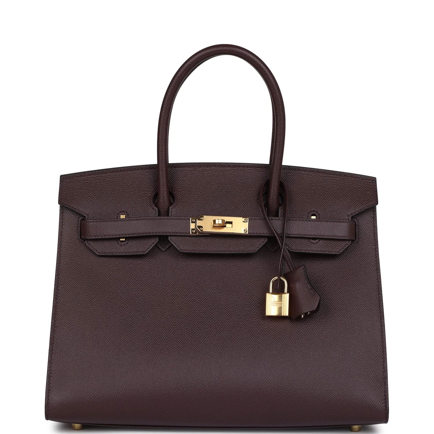 Replicate Hermes Birkin Sellier 30 Rouge Sellier Epsom Gold Hardware(1:1 replica)