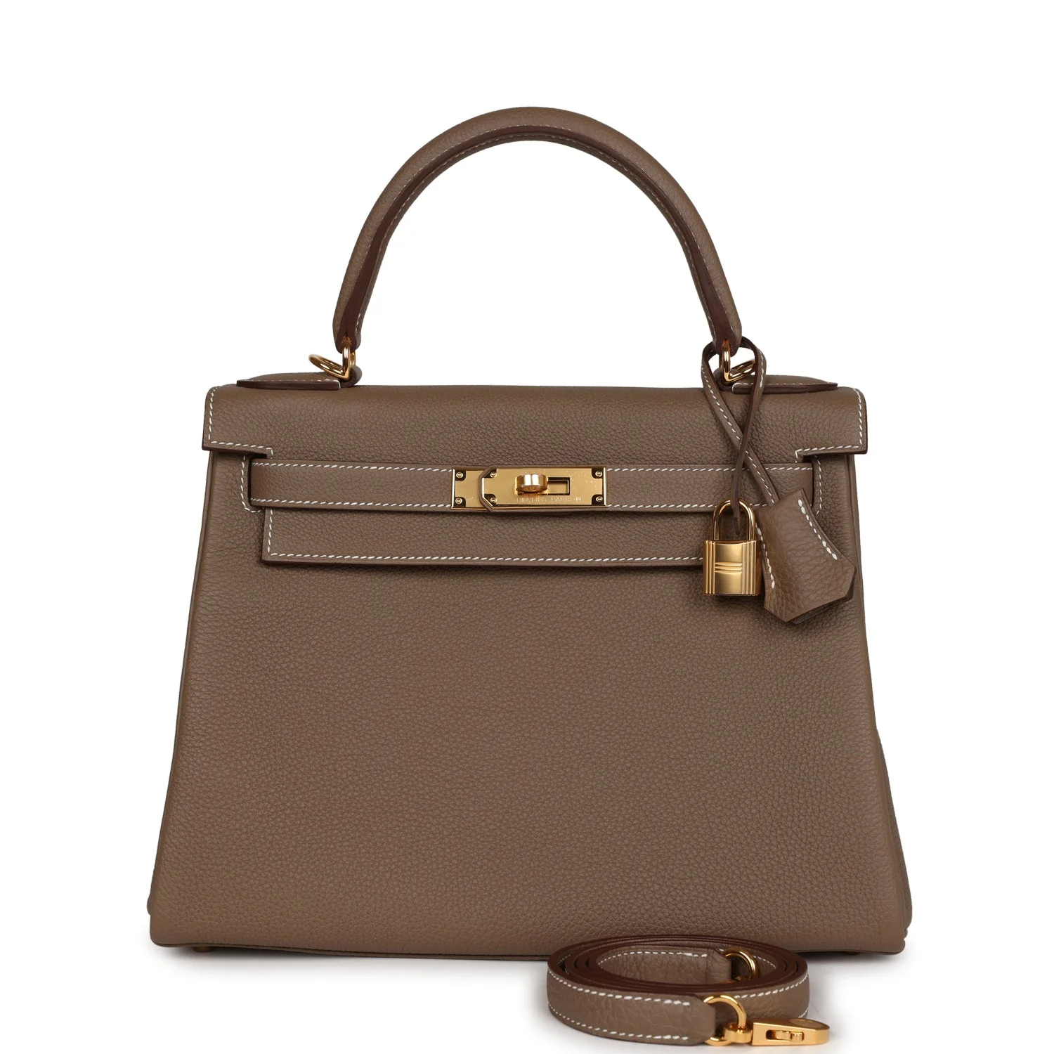 Replicate Hermes Kelly Retourne 28 Etoupe Togo Gold Hardware(1:1 replica)