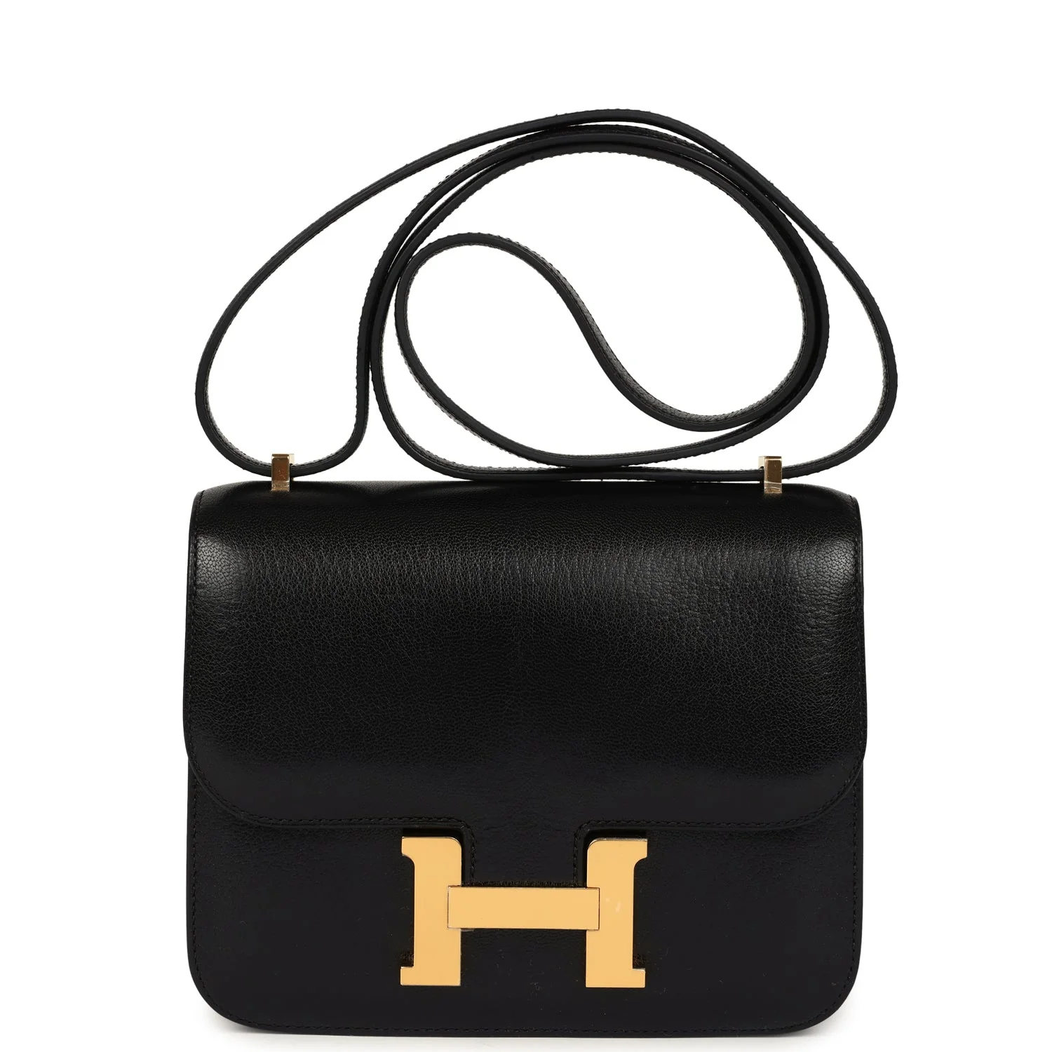 Replicate Hermes Constance 18 Black Chevre Chamkila Gold Hardware(1:1 replica)