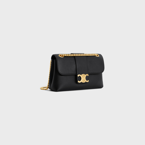 Replicate TEEN CELINE VICTOIRE BAG IN SUPPLE CALFSKIN BLACK(1:1 replica)