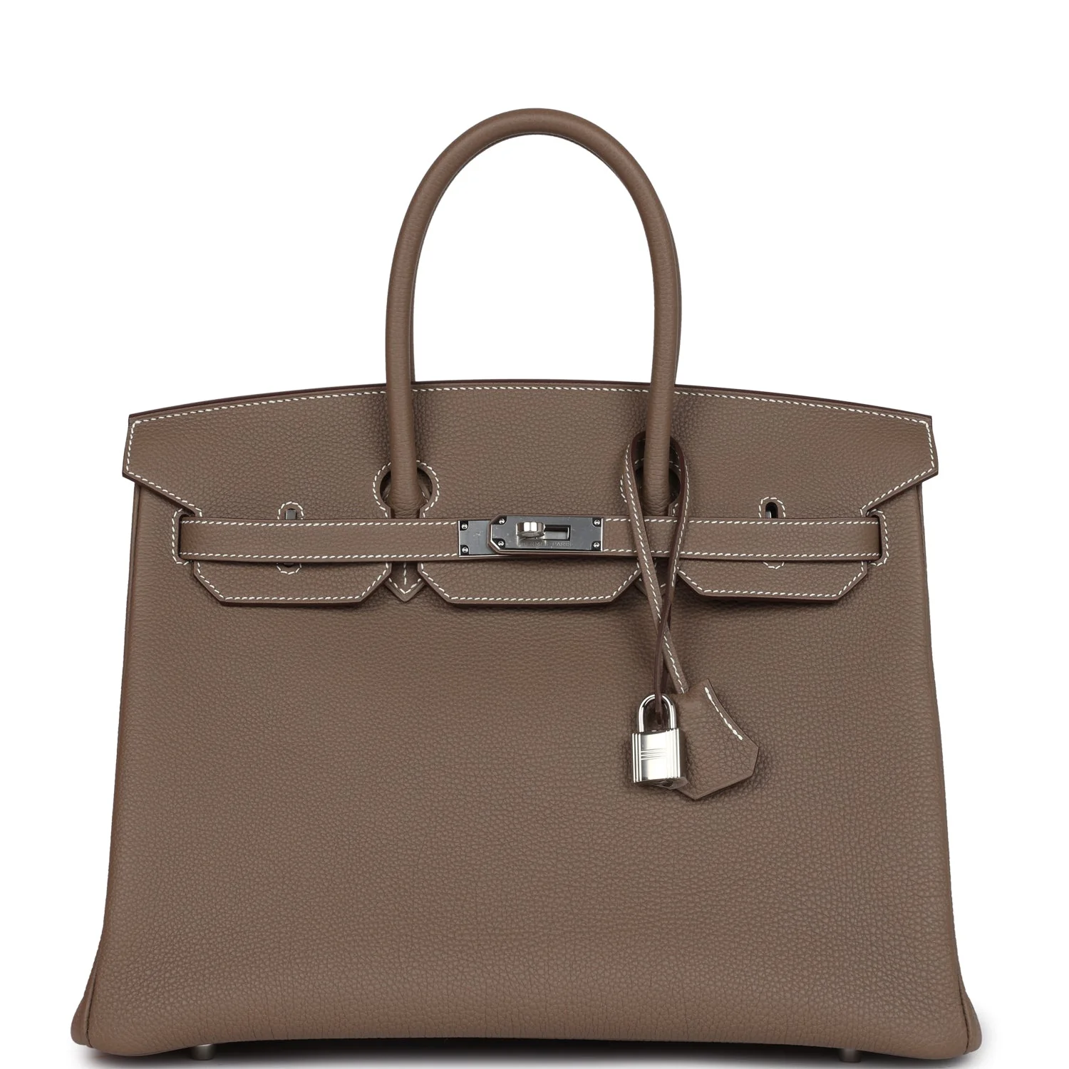 Replicate Hermes Birkin 35 Etoupe Togo Palladium Hardware(1:1 replica)