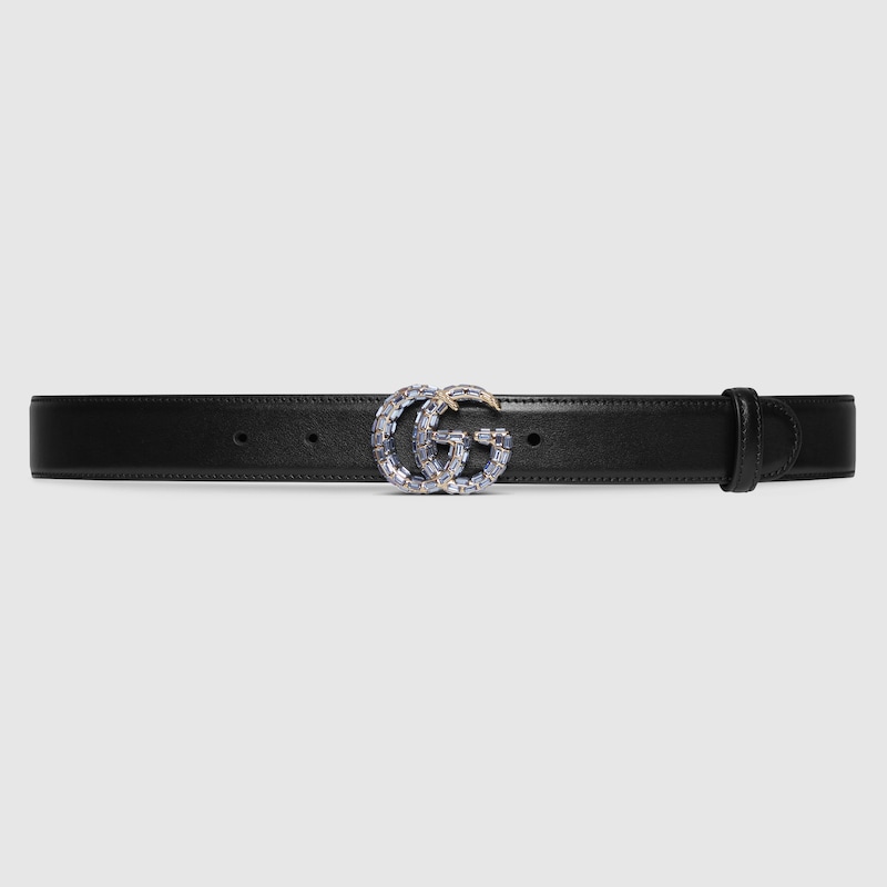 Replicate GG Marmont thin belt with crystals(1:1 replica)