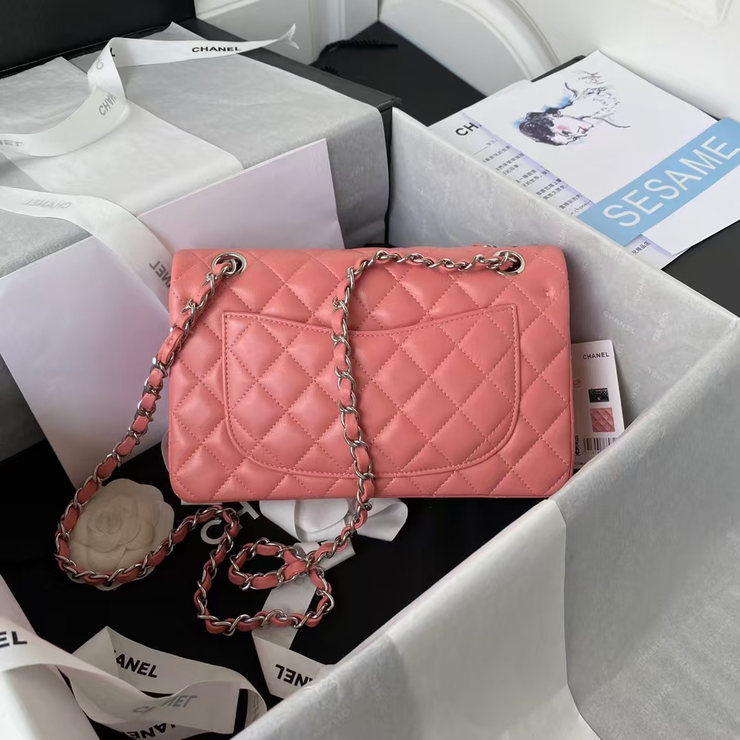 Replicate Chanel Small Classic Handbag Silver Hardware(1:1 replica)