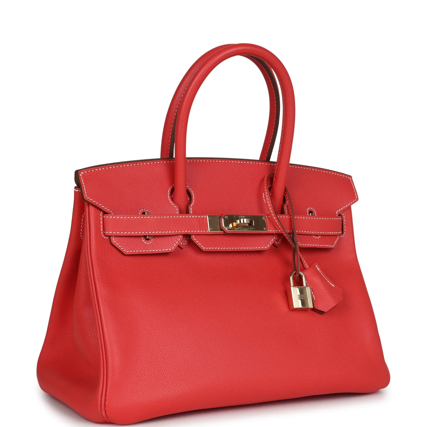 Replicate Hermes Birkin 30 Rose Jaipur Candy Epsom Permabrass Hardware(1:1 replica)