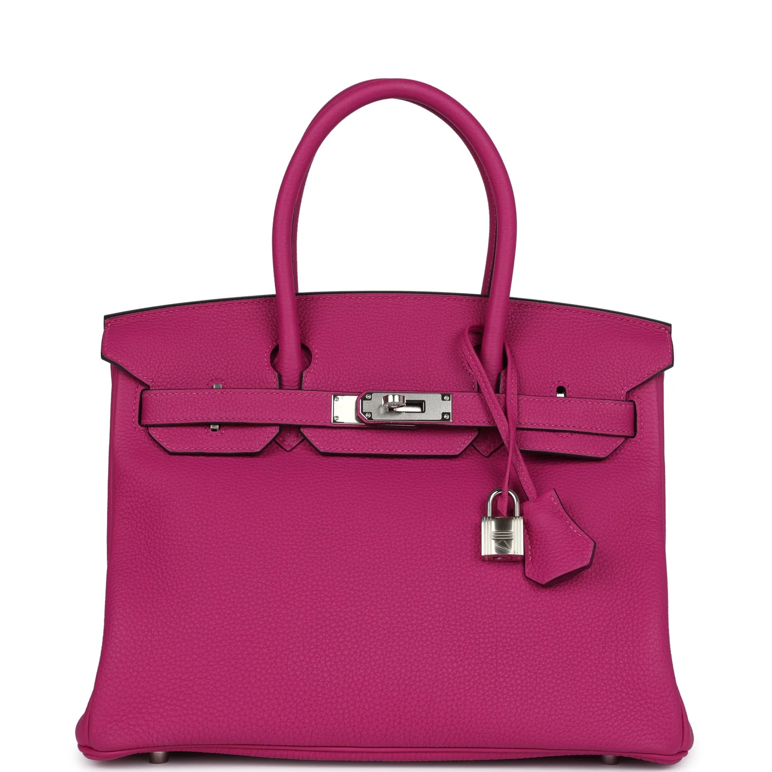 Replicate Hermes Birkin 30 Rose Pourpre Togo Palladium Hardware(1:1 replica)
