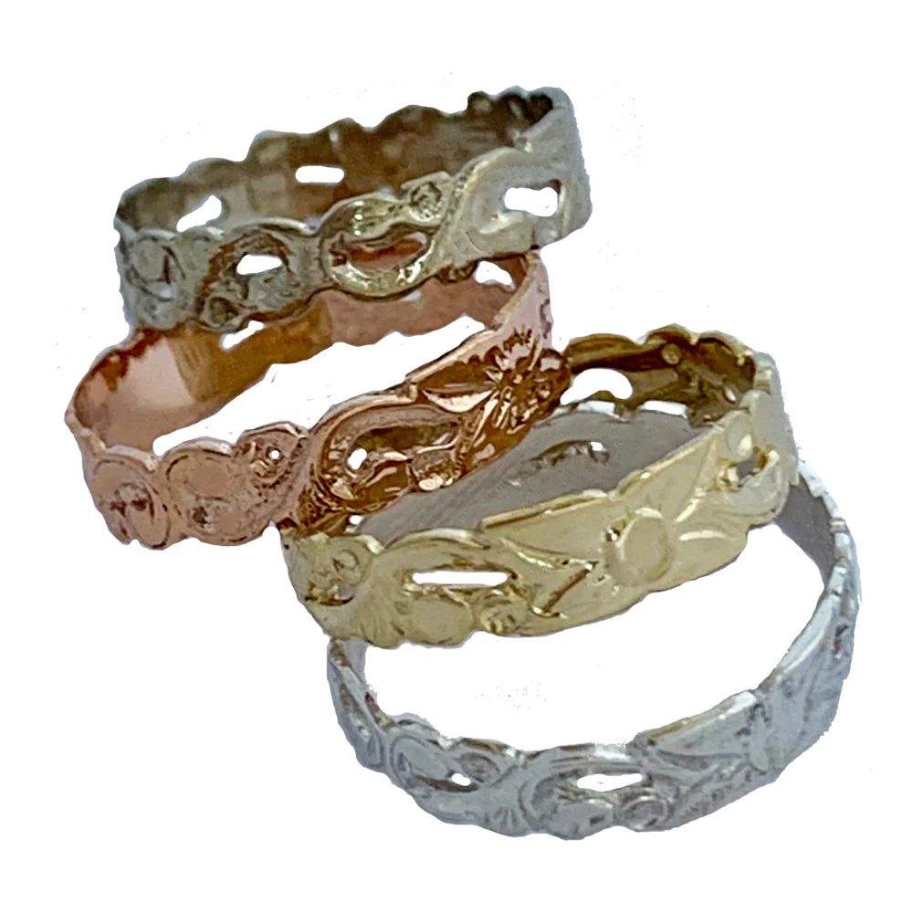 Bague d’orteil empilable Bahama en or rose 14 carats