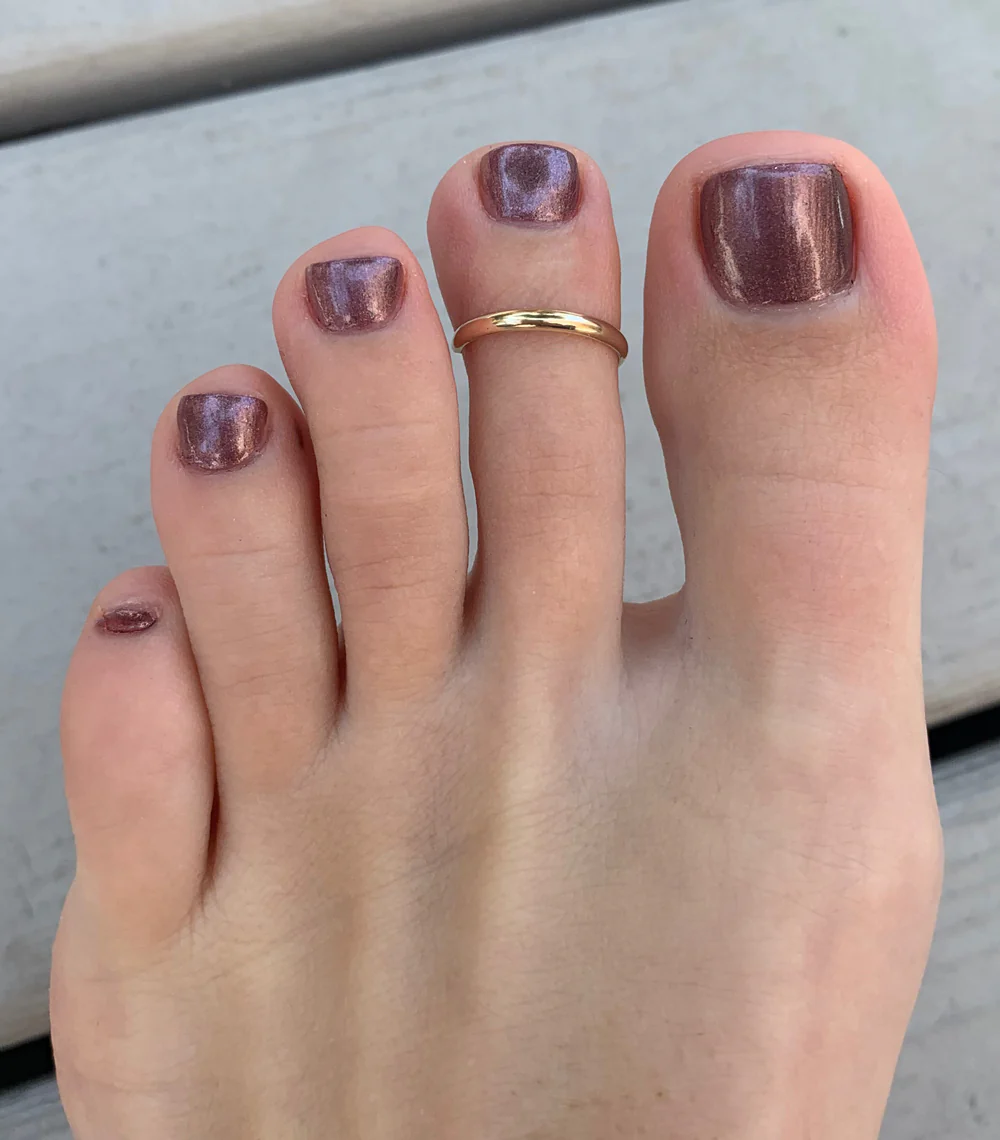 2mm Sterling or Gold Toe Ring
