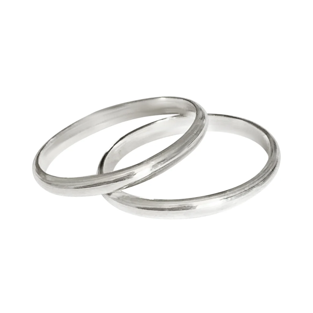 Bagues d’orteil empilables doubles de 2 mm