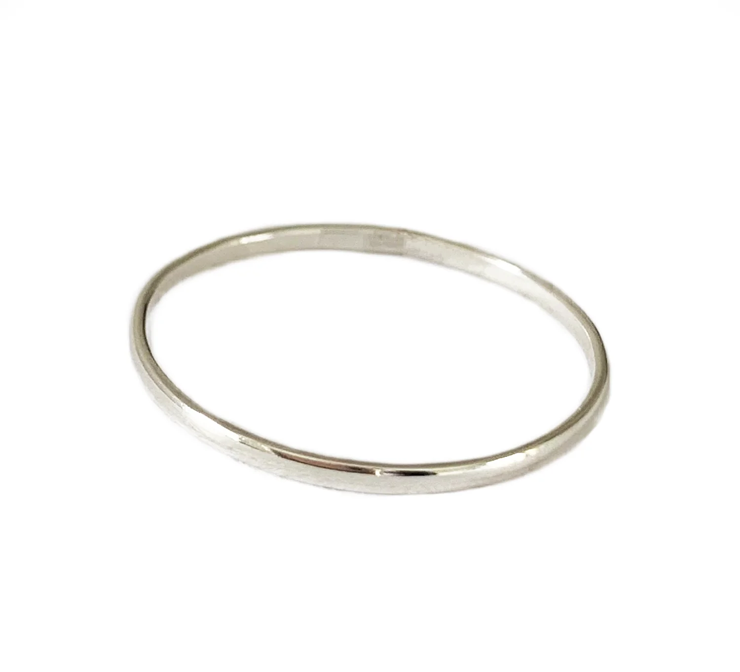 Bague de doigt ou de pouce à bande de 1 mm