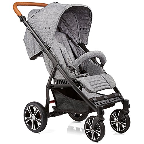 Gesslein S4 304110545000 Passeggino Air , con manico in pelle, grigio : Prima infanzia