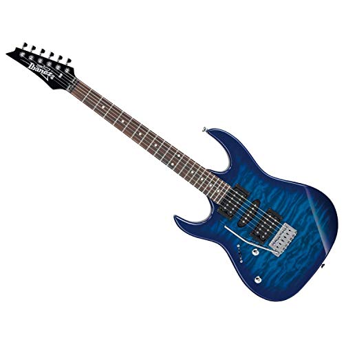 Ibanez GRX70QA TBB GIO Series Chitarra elettrica trasparente Burst blu mancini : Strumenti Musicali