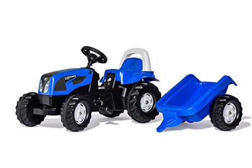 Rolly Toys Trattore a Pedali Kid Landini Power Farm 100 con Rimorchio, 011841 : Giochi e giocattoli