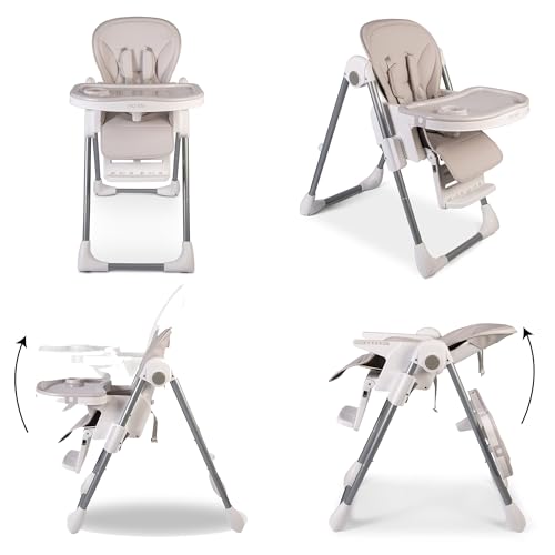 Red Kite Feed Me Lolo Luxury Seggiolone Hi Lo regolabile a sei altezze : Prima infanzia