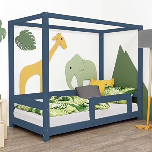 Benlemi Letto per bambini BUNKY 90 x 190 cm, blu navy : Prima infanzia
