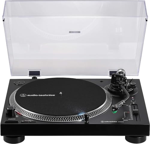 Audio Technica LP120xBTUSB Giradischi a Trazione Diretta (Bluetooth & USB) Nero : Elettronica
