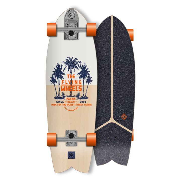 Flying wheels Surfskate Tavola Completa PALMS 32 Classic 78A ABEC7 Serie Pendulum : Sport e tempo libero