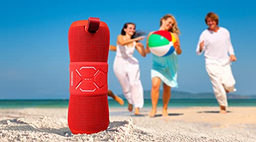 Toshiba WSP 200 Altoparlante Bluetooth impermeabile, colore: Rosso : Elettronica