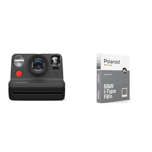 Polaroid Now Gen 2 Fotocamera Istantanea Nero & Pellicola Istantanea Bianco e Nero per i Type : Elettronica