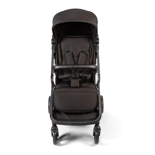 Push Me Astro Passeggino con piega automatica compatta, 105 x 54 x 84 cm, colore: Nero : Prima infanzia