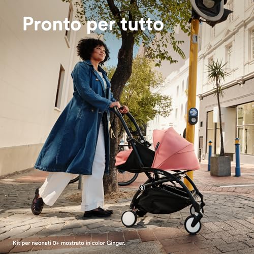 Stokke YOYO Black Frame with YOYO 6 Color Pack (Stone) and Newborn Pack (Stone) : Prima infanzia