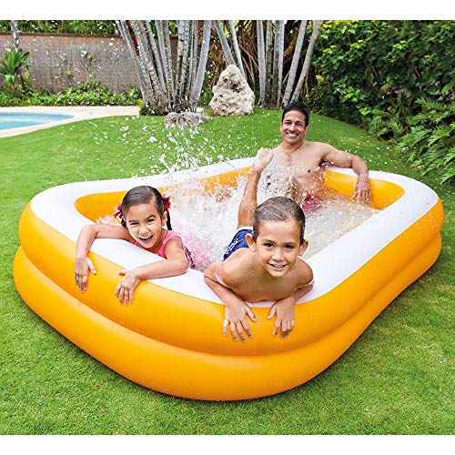 Intex Mandarin Swim Center Family Pool, 90" x 58" x 18", for Ages 3 : Giochi e giocattoli