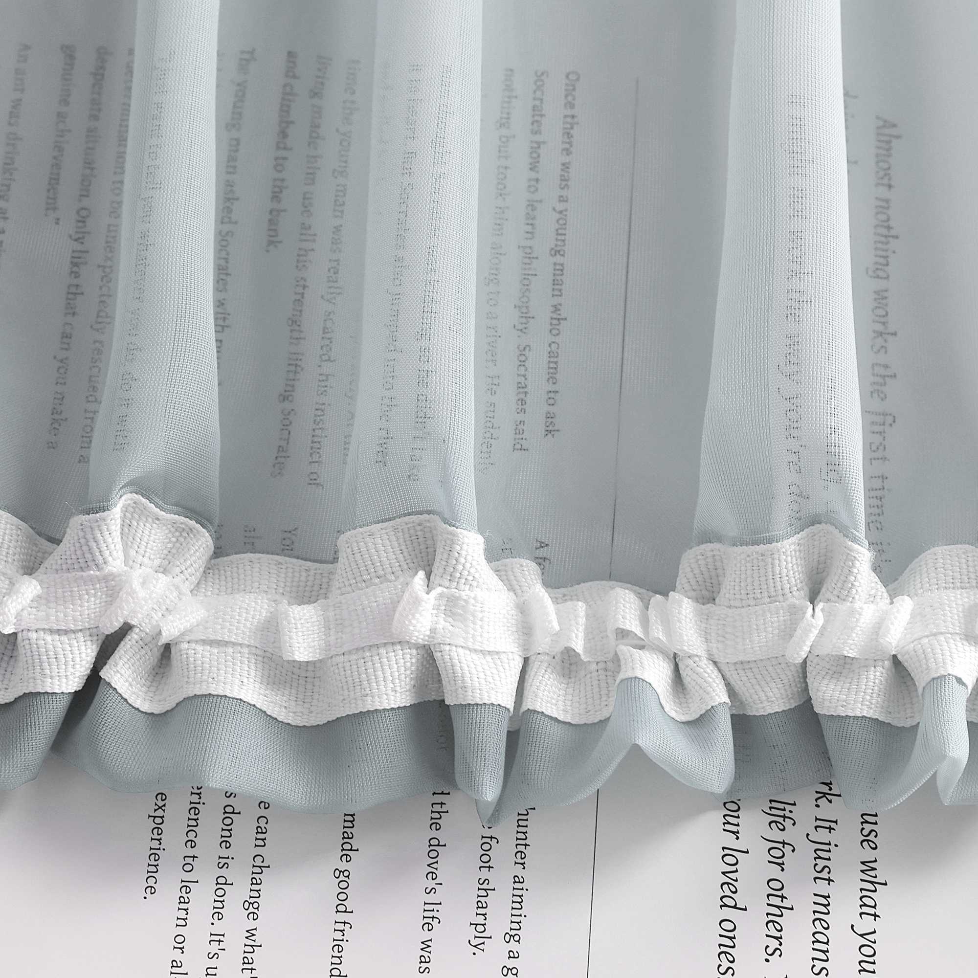 Transparente Vorhänge mit Farbverlauf 2er Set