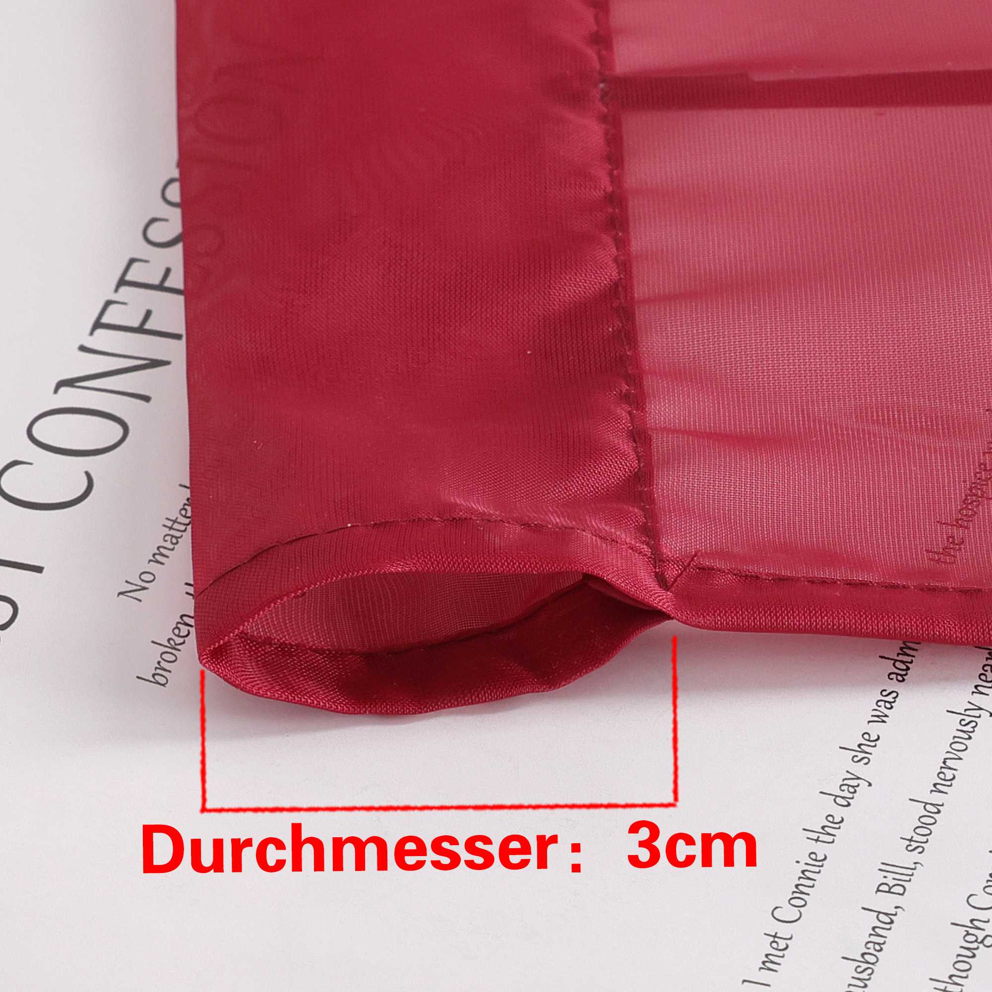 Rollos durch Stangendurchzug Transparente Luftig Unifarbig 1 Stück