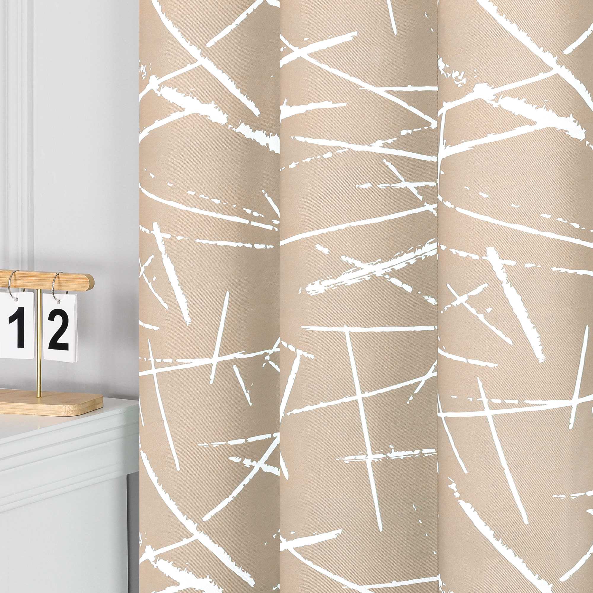 Verdunkelungsvorhänge mit Ösen Blickdichte Gardinen Modern Thermovorhang Ösenschal Wohnzimmer Schlafzimmer 1 Stück